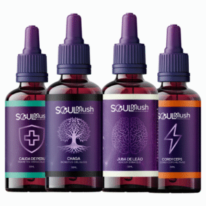 Kit 4 unidades de 30 ml - Cauda de Peru + Cordyceps + Juba de Leão + Chaga