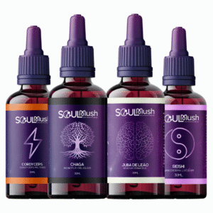 Kit 4 unidades de 30 ml - Cordyceps + Juba de Leão + Reishi + Chaga