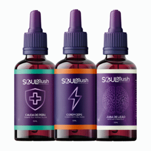 Kit 3 unidades de 30ml - Cauda de Peru + Cordyceps + Juba de Leão